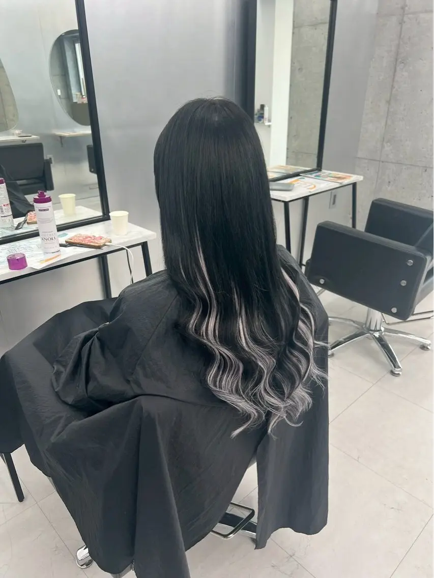 カラー 🌈推し活ハイトーン 🩵荒川結星のヘアスタイル