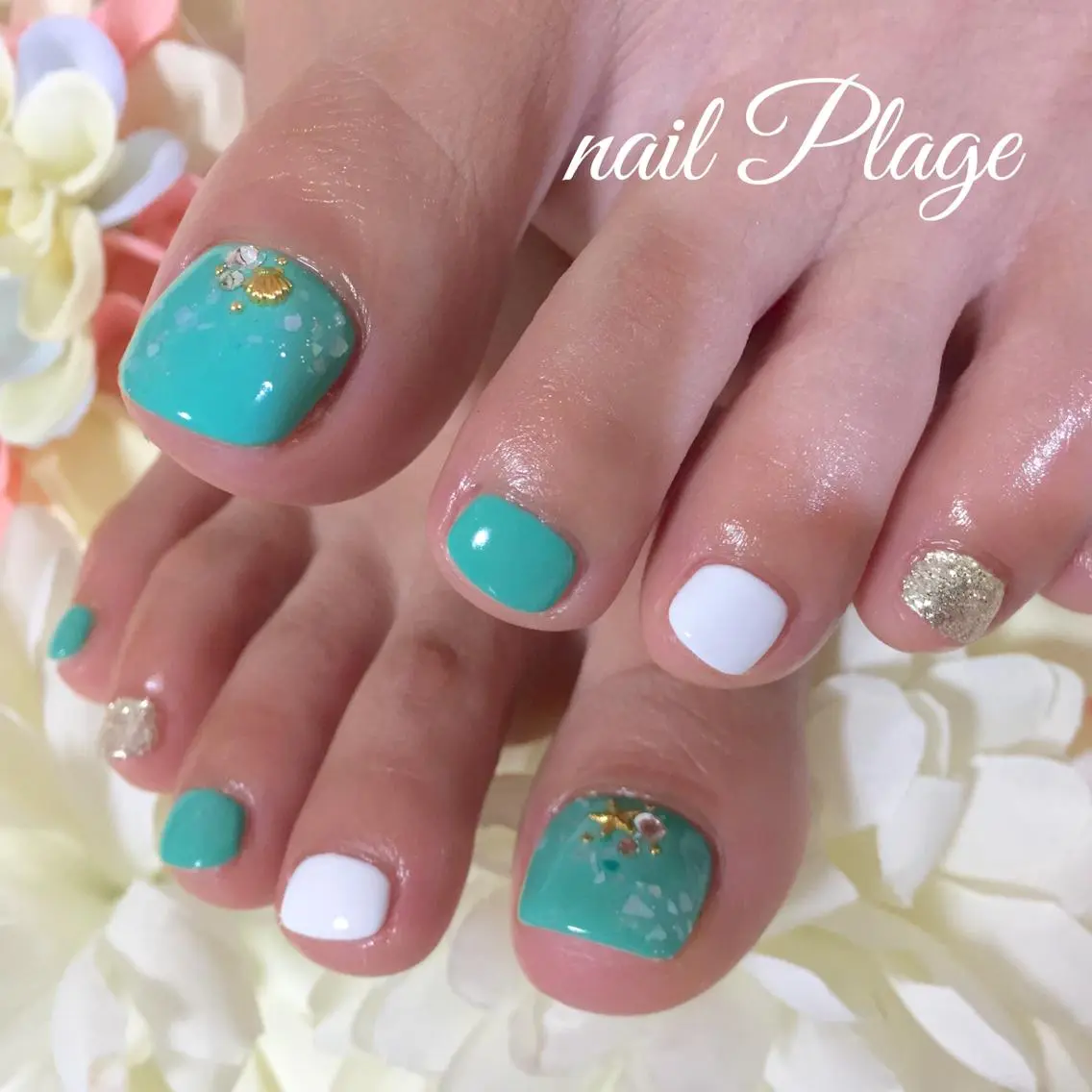 ネイル フットネイル nail Plage Imai kanaのネイルデザイン