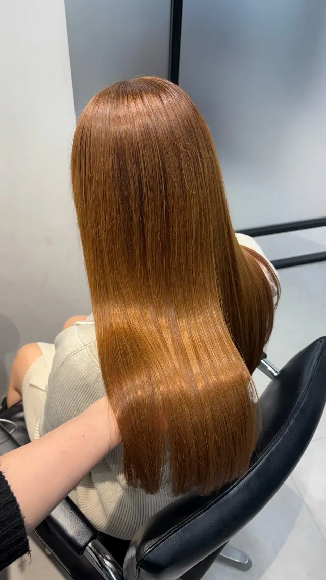 ロング カラー ヘアカラー トリートメント 𓍯韓国style/ 髪質改善𓍯中村和希のヘアスタイル