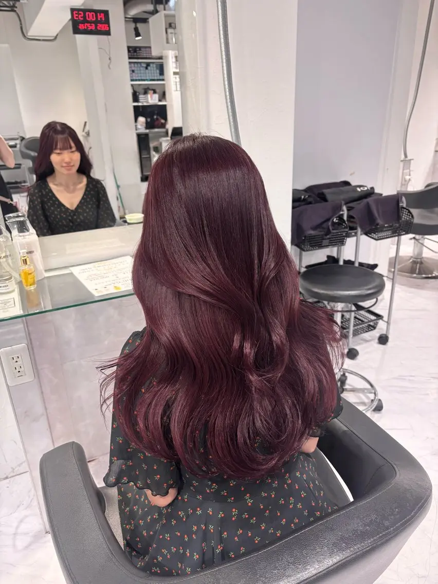 ロング カラー 髪質改善🩰透明感カ ラー🎀hinanoのヘアスタイル