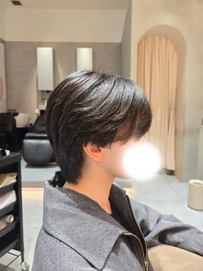メンズ メンズウルフカット ウルフカット カット natural hair 🌿あかりのヘアスタイル