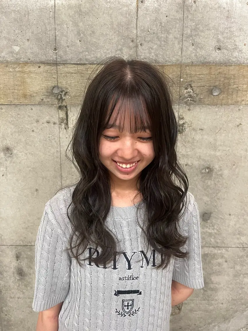 セミロング ヘアカラー wewe/ harukaのヘアスタイル