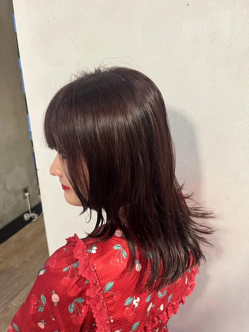 セミロング カラー カット ヘアカラー トリートメント ヘッドスパ ヘアセット 新宿/韓国ヘア 艶カラー SAYAのヘアスタイル