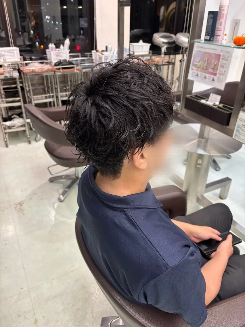 メンズ カット パーマ WiLL 梶岡日菜のヘアスタイル