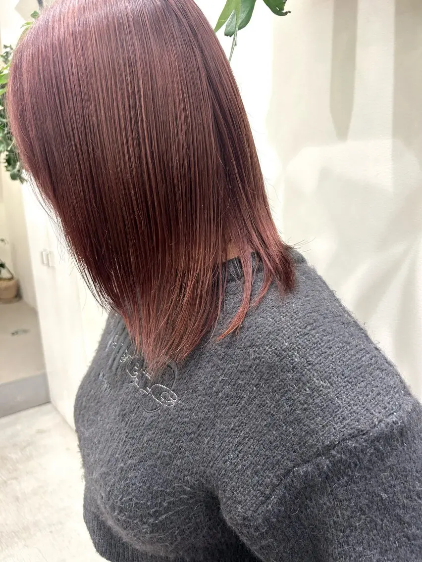セミロング カラー ヘアカラー トリートメント 💛🤍U too e’s /店長🧸のヘアスタイル