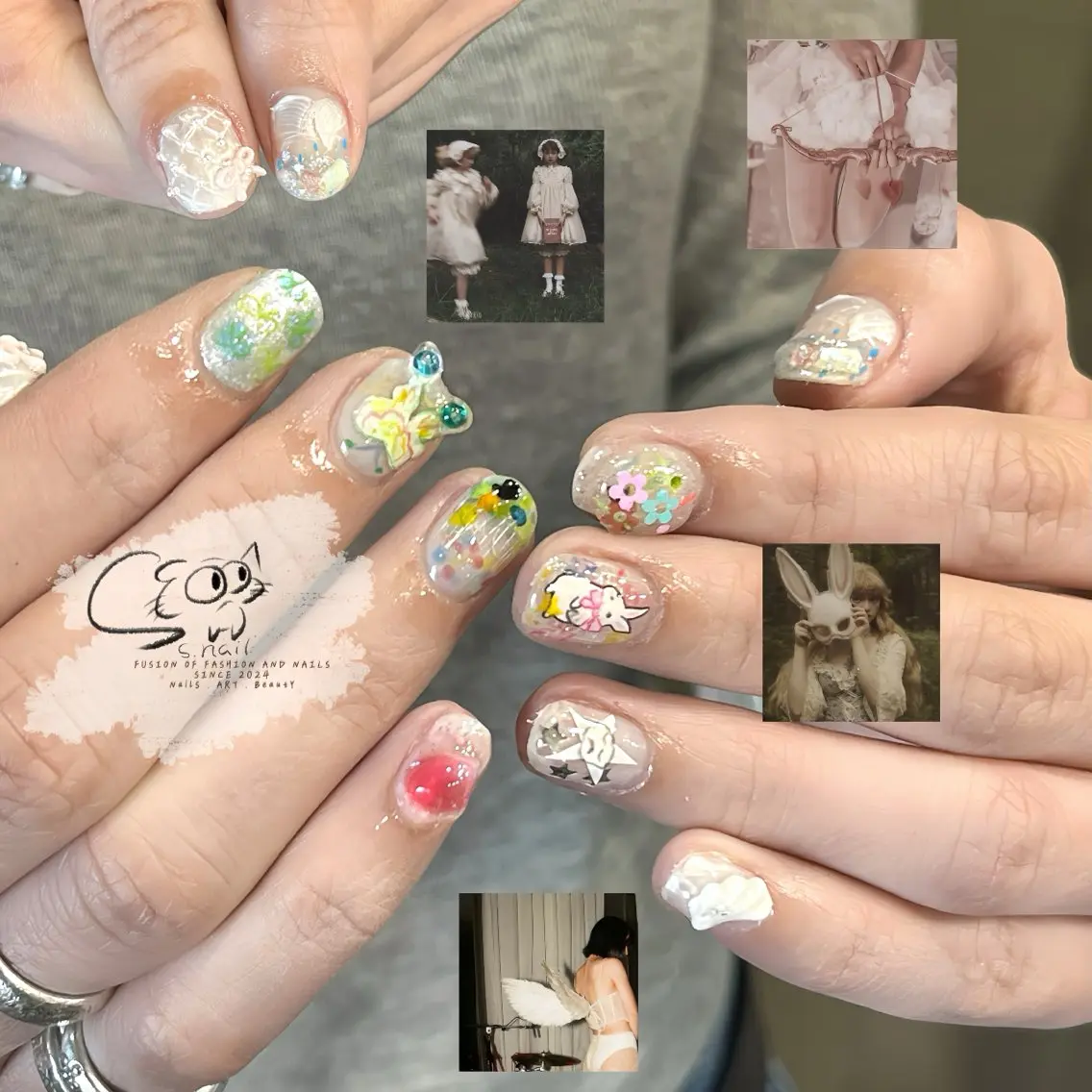 ネイル チークネイル フレンチネイル グラデーション マグネットネイル ワンカラーネイル S.nail _のネイルデザイン