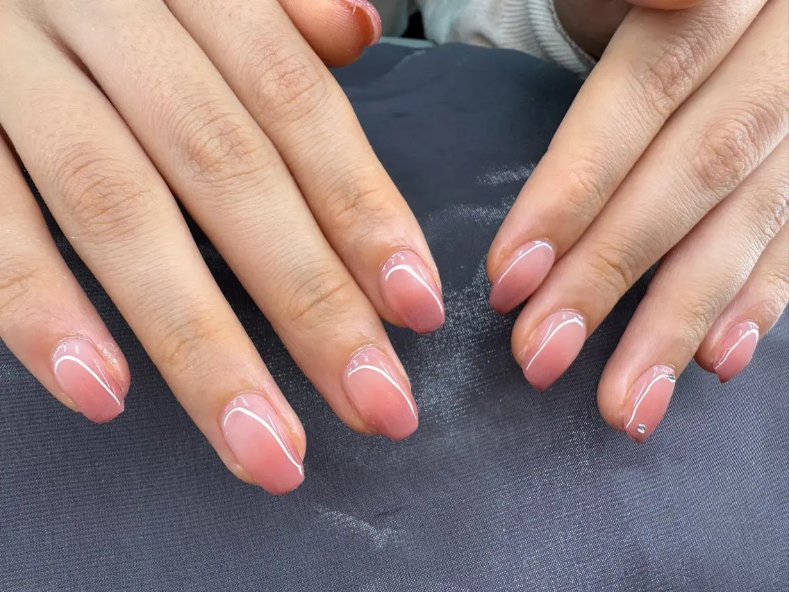 ネイル HOSHINO NAIL_長さだしのネイルデザイン