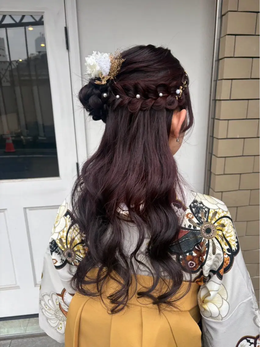 ロング ヘアアレンジ 美髪× ヘアセット✨Araiのヘアスタイル