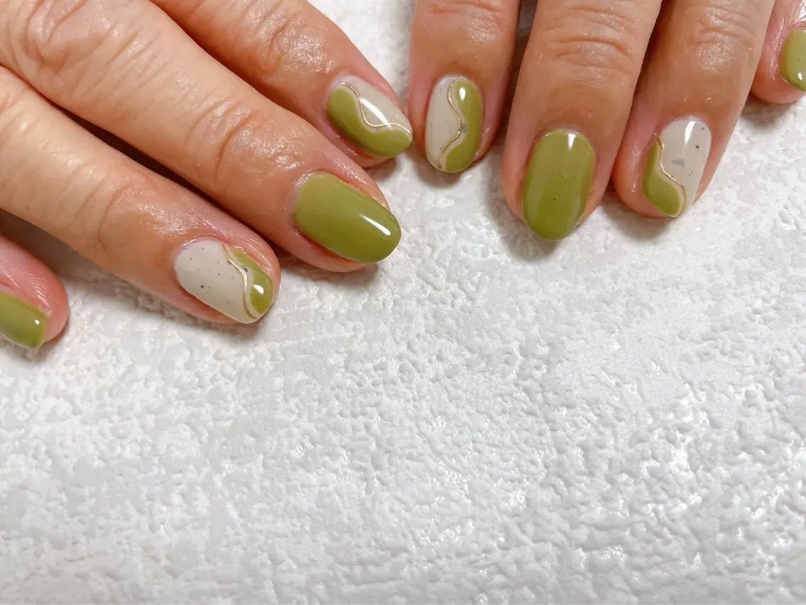 ネイル ジェルネイル 韓国ネイル メンズネイル パラジェル ピスタチオネイル kiki nail たまプラーザのネイルデザイン