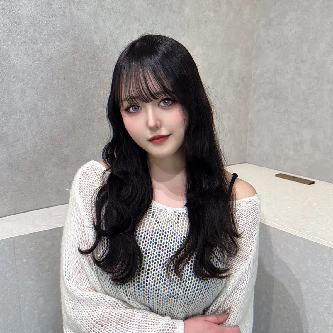 ロング カラー 💗渋谷/韓国/レイ ヤー顔周りSayaのヘアスタイル
