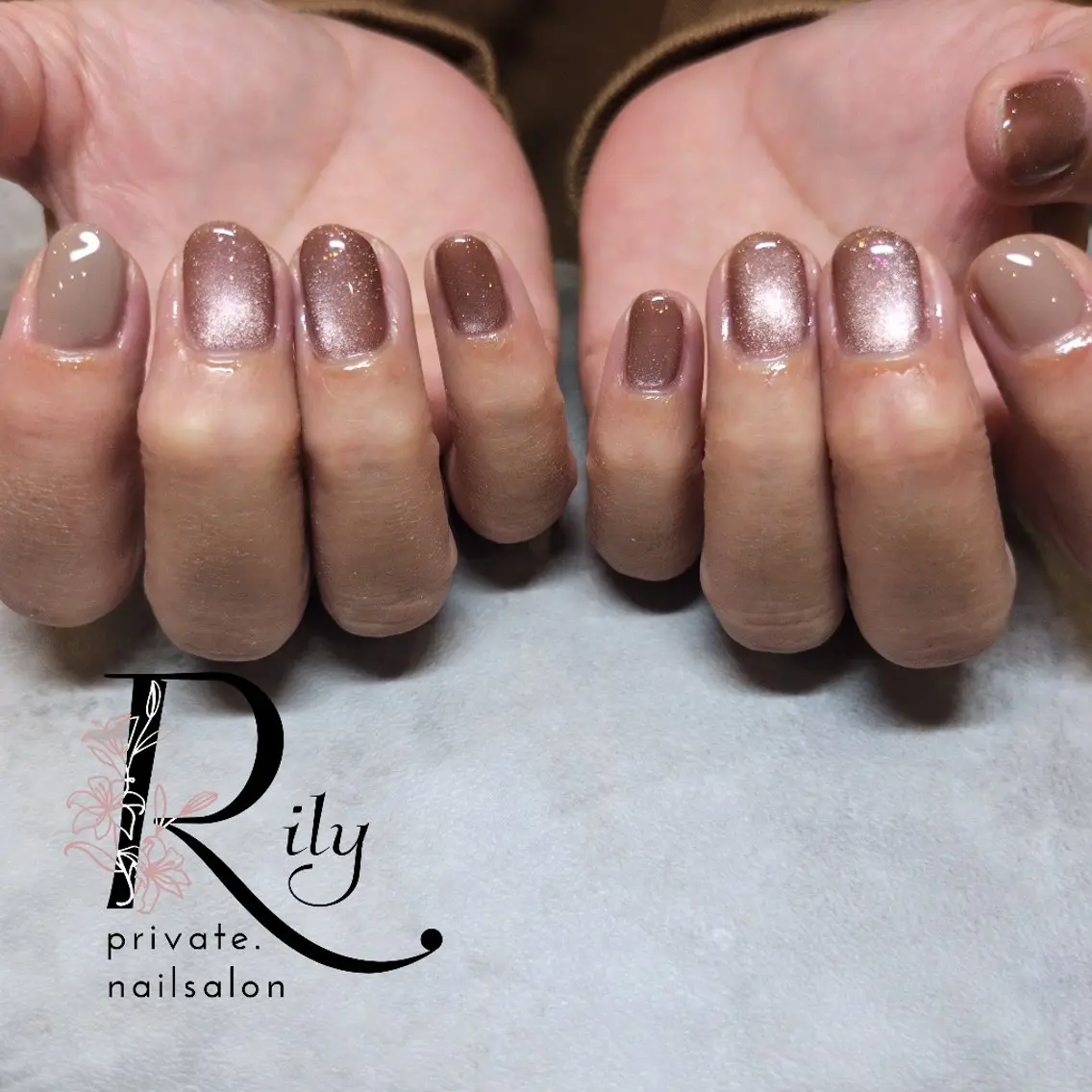ネイル マグネットネイル nailsalon Rilyのネイルデザイン