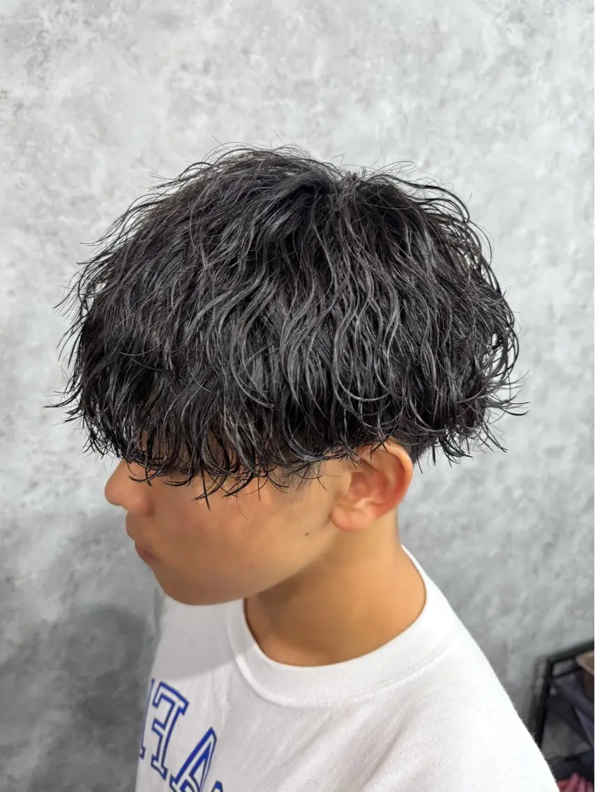 パーマ メンズ カット パーマ トリートメント ヘアセット メンズパーマ特化 店長望月謙二郎のヘアスタイル