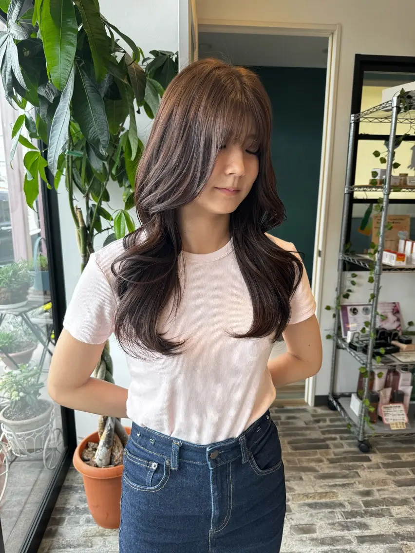ロング カラー 豊増 日向のヘアスタイル
