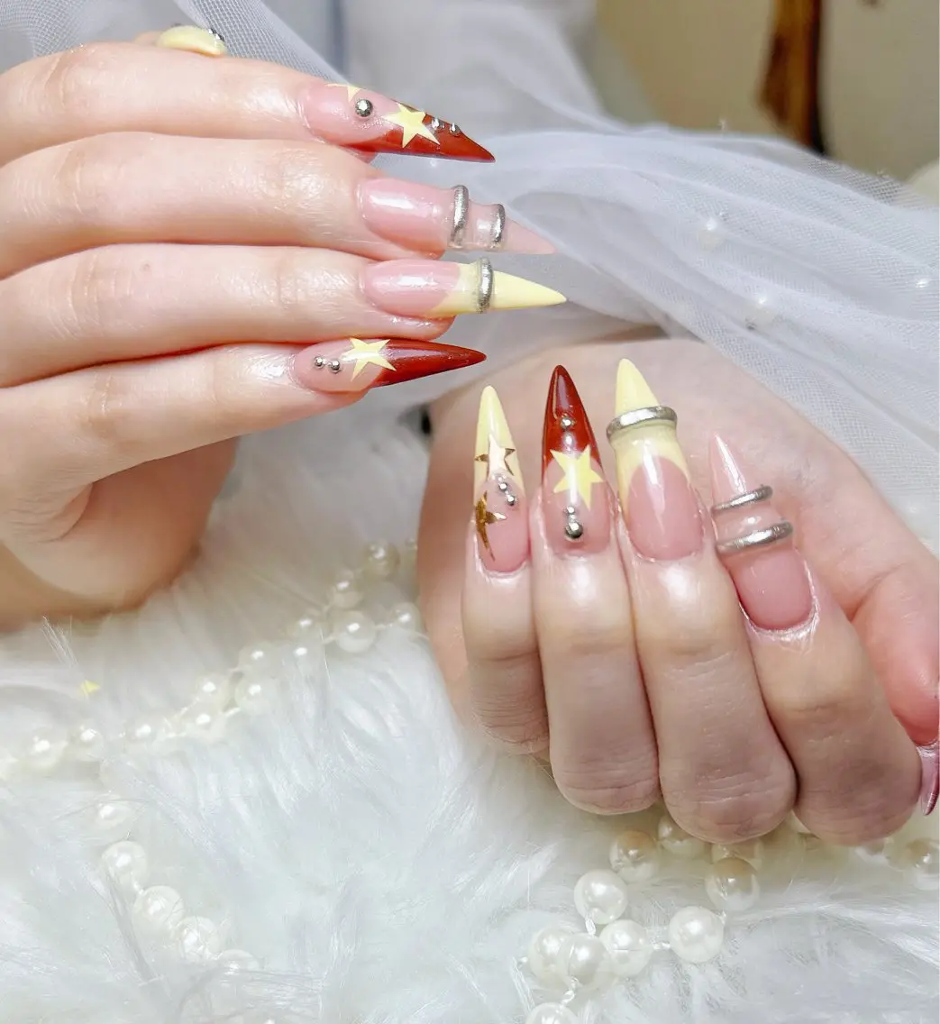 ネイル チークネイル 長さ出し フットネイル 韓国ネイル マグネットネイル ハンドネイル ハンドケア AN NAIL 高田馬場_HOAのネイルデザイン