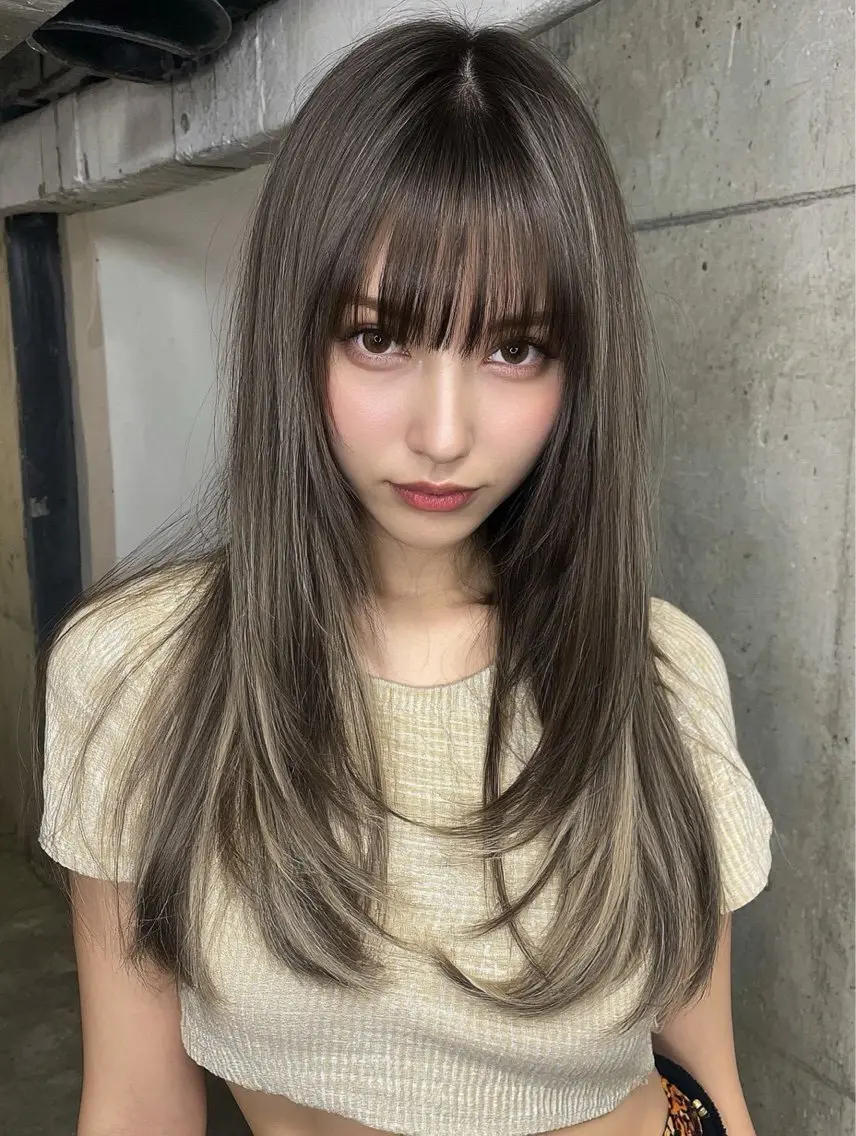 ロング カラー カット ヘアカラー トリートメント 🌛ダブルカラー 🌜SAYAKAのヘアスタイル