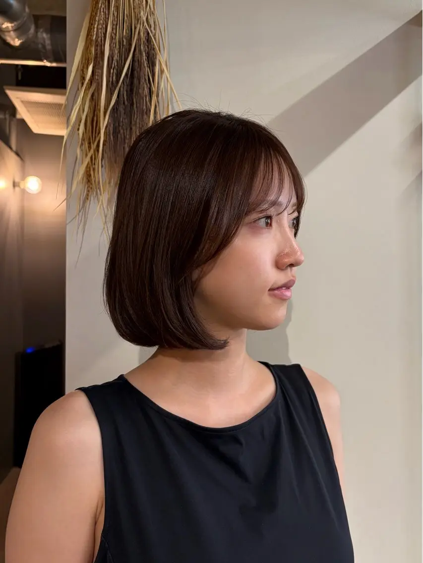 ショート カラー ヘアカラー トリートメント 透明感カラー/名古屋 /栄/木下奈々望のヘアスタイル