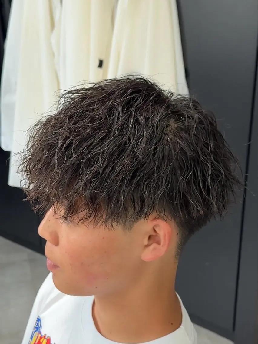 ショート カット パーマ 高橋 昂大のヘアスタイル
