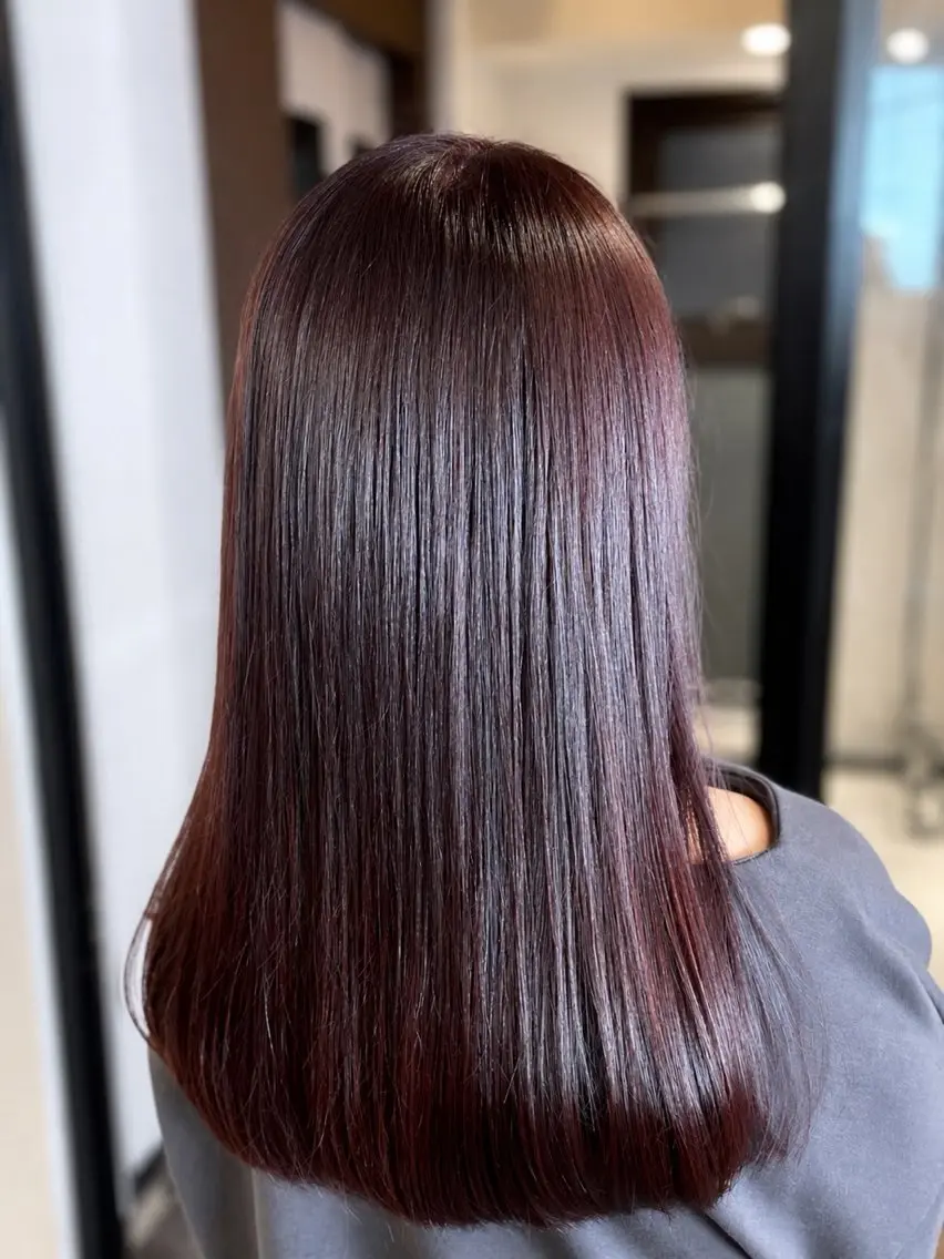 セミロング カラー カット ヘアカラー トリートメント 新宿/透明感カラー/ 艶髪人気/Renaのヘアスタイル