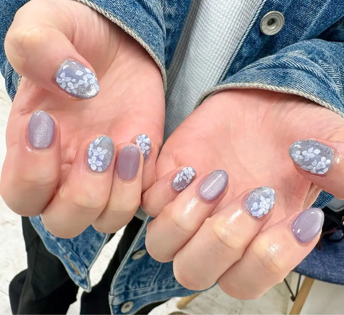 ネイル 持ち込み 吉田 里菜のネイルデザイン