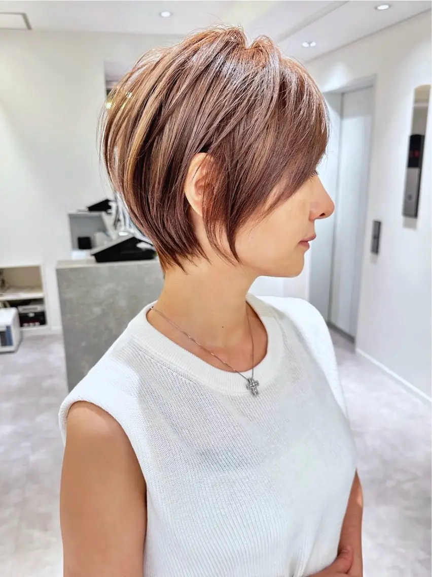 ショート ✄安野祥華銀座大人 絶壁解消ショート✄のヘアスタイル