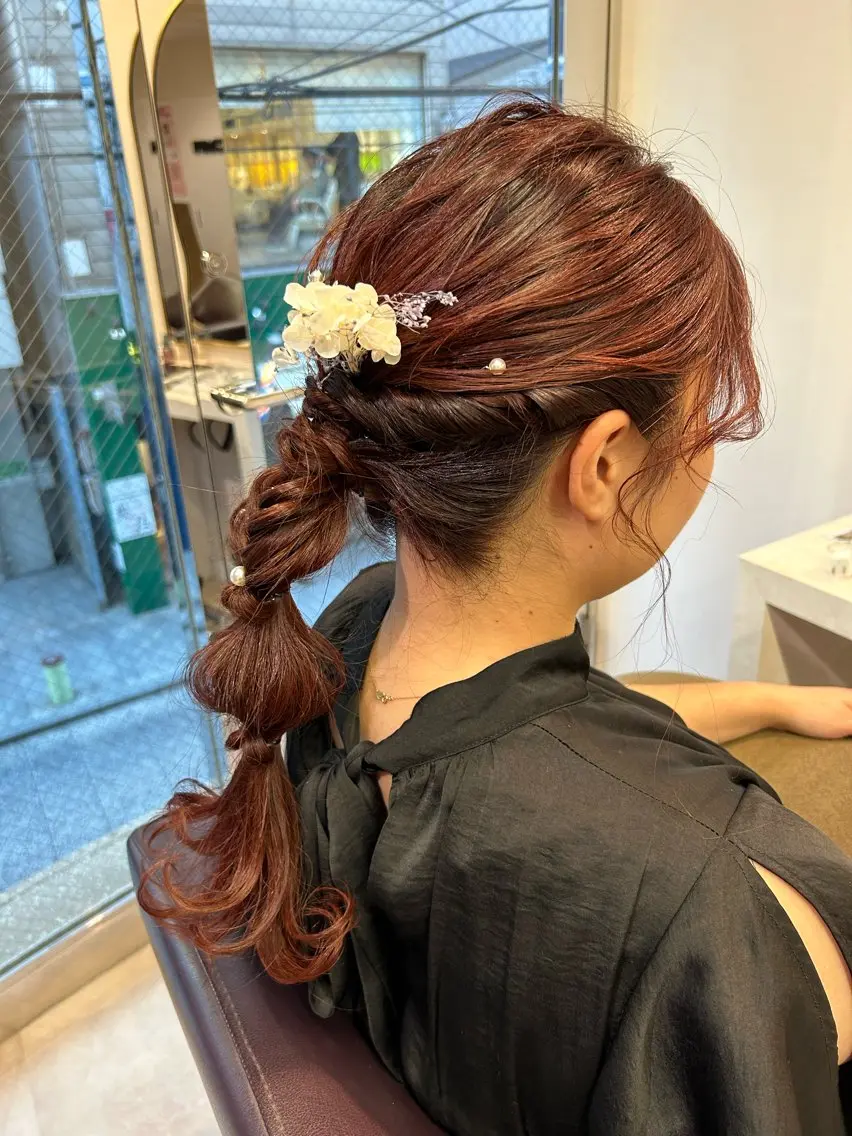 ロング ヘアアレンジ 横浜カラー/ブリーチ SAKI💫のヘアスタイル