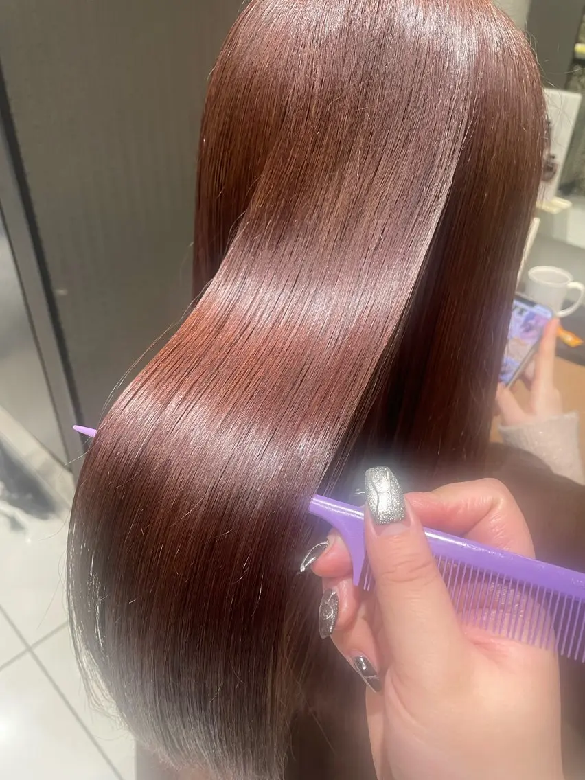 ロング カラー カット ヘアカラー 💞暖色カラー 💞risaのヘアスタイル