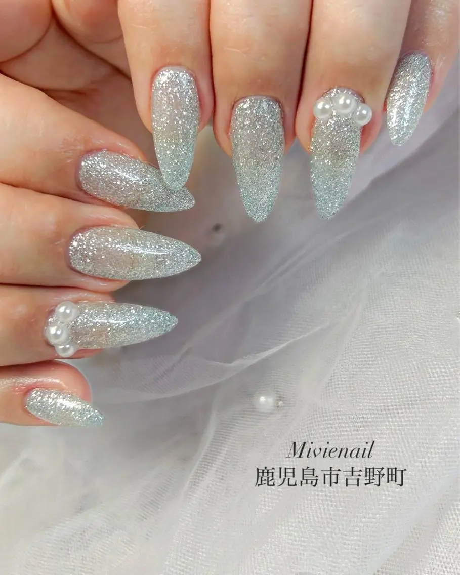 ネイル フラッシュネイル ワンカラーネイル 春ネイル Mivienail. miiのネイルデザイン