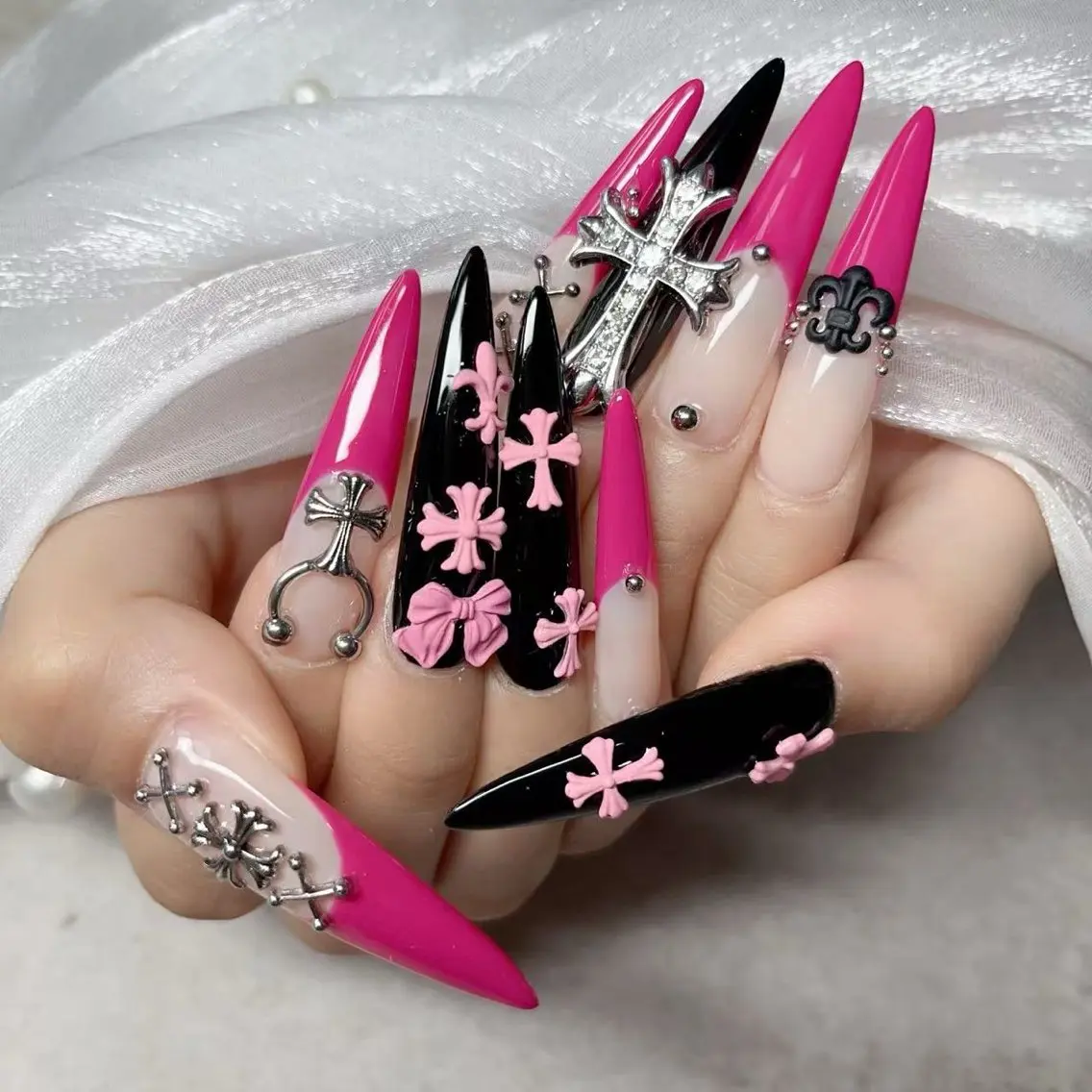 ロング ハンドネイル Ｕ・mi nail ゆうなのネイルデザイン