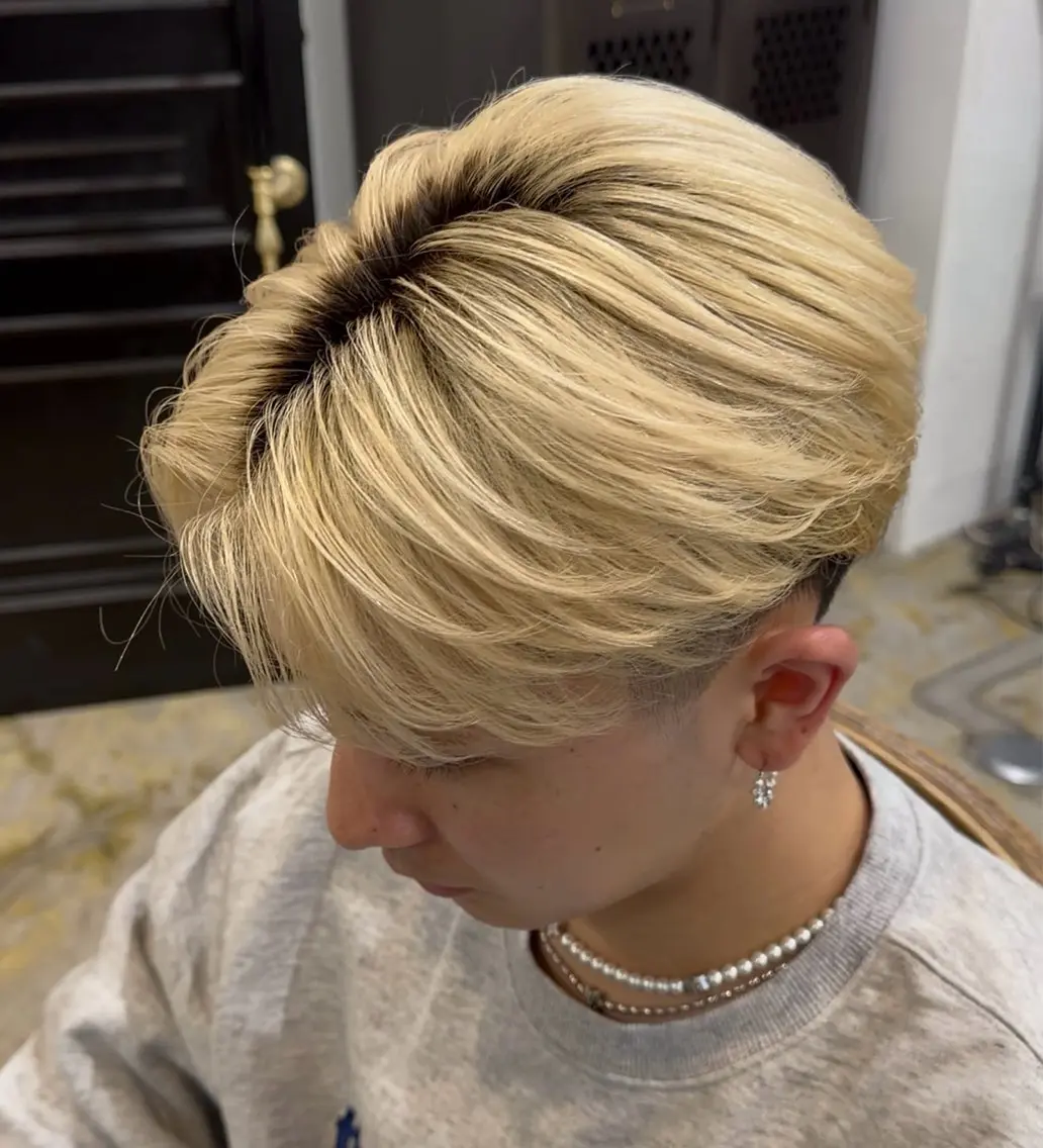 ショート ヘアカラー トリートメント メンズ複雑履歴修正 ／サイバアサトのヘアスタイル