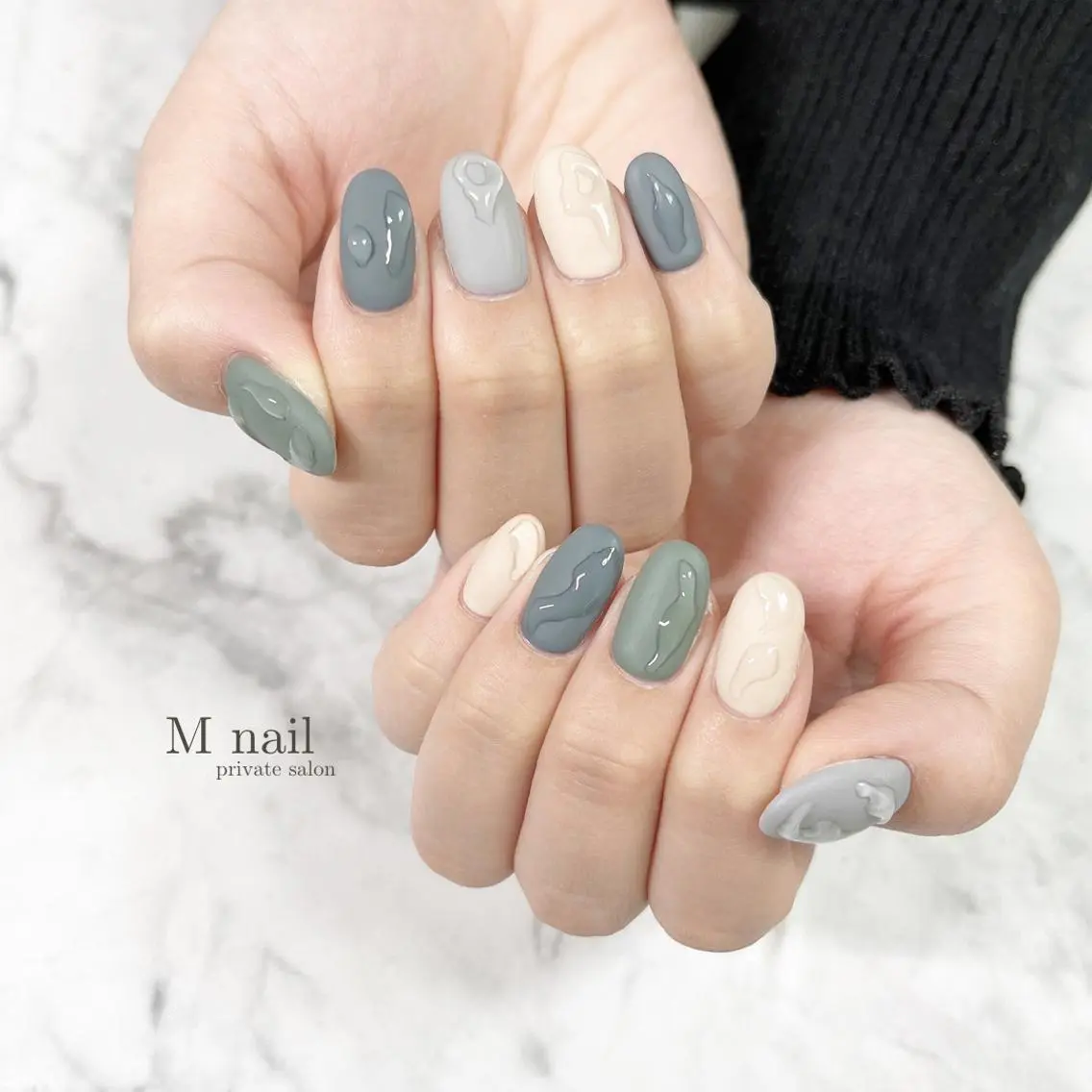 ネイル マットネイル ハンドネイル M nailのネイルデザイン