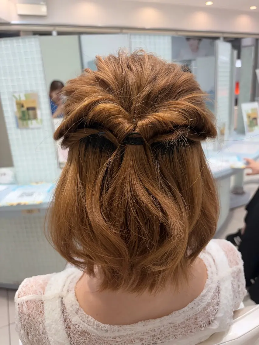 ヘアアレンジ のあ🍀ベージュ系/ 透明感/アレンジのヘアスタイル