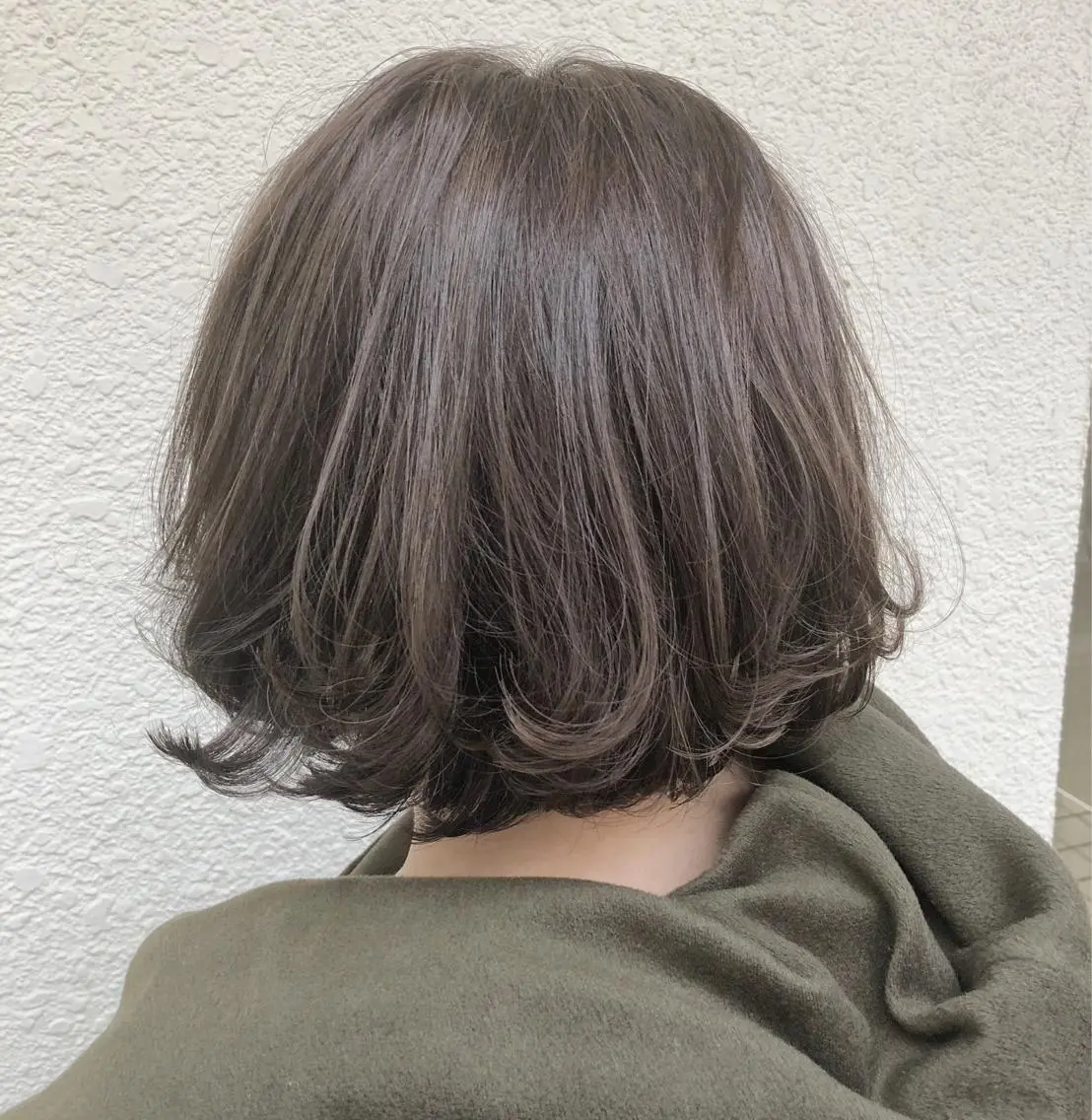 ショート カラー パーマ ヘアアレンジ アッシュ ハイライトカラー ハイライト 【白髪ぼかし 専門GBG】自由が丘のヘアスタイル