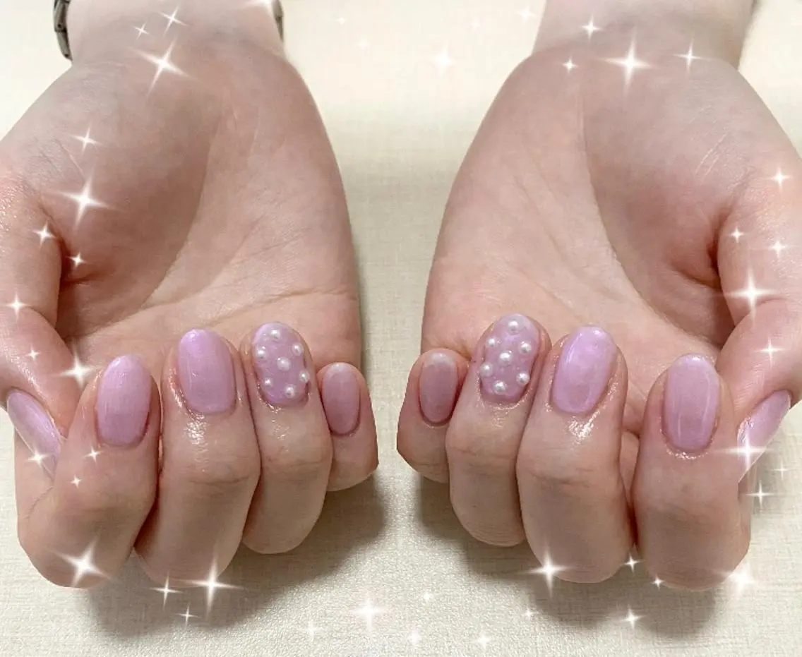 ネイル シンプルネイル ハンドネイル わたなべ さやかのネイルデザイン