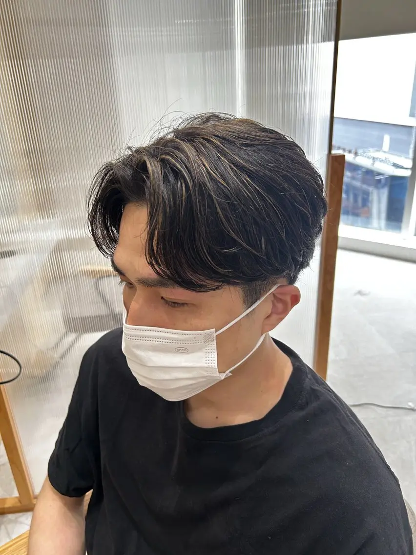 カラー メンズ メンズハイライト ハイライトカラー 🫧艶髪ボブ🫧 チカのヘアスタイル