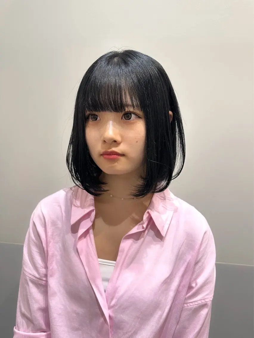 ショート カラー 黒髪 ブルーカラー ブルーブラック 矢野 晃平のヘアスタイル
