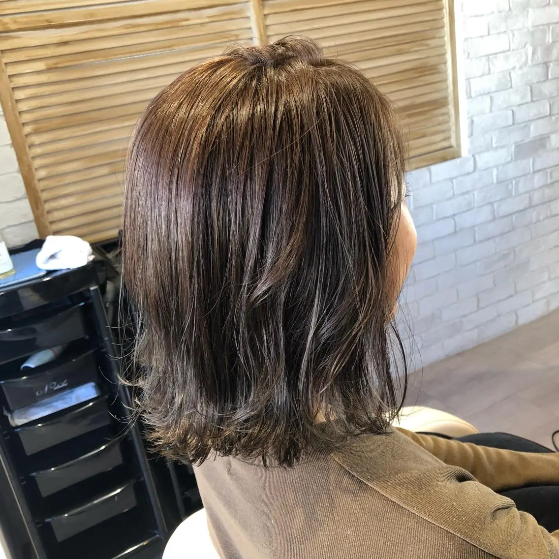 ミディアム カラー 金子 富士のヘアスタイル