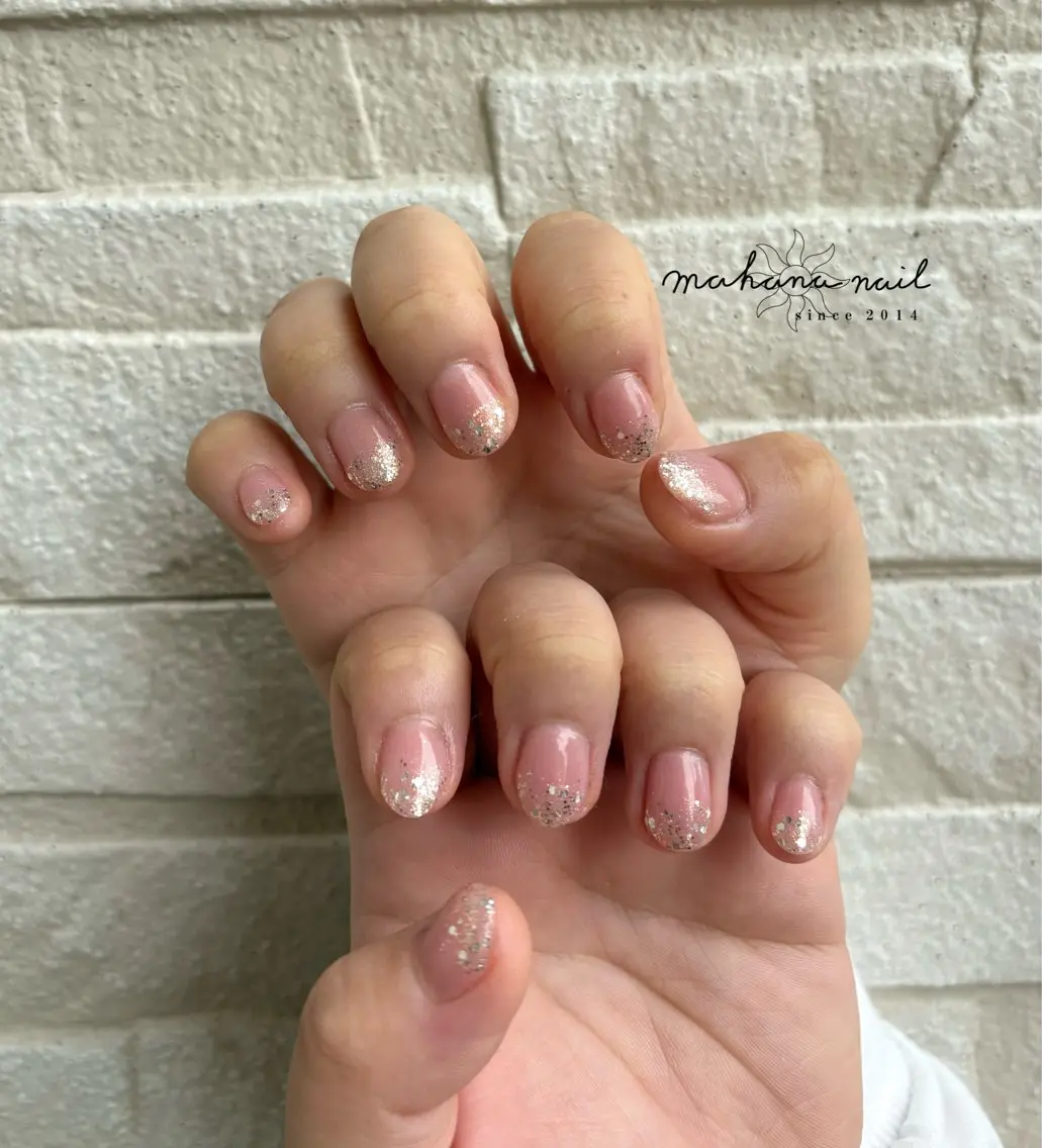 ネイル ラメ(グリッター) mahana nailのネイルデザイン