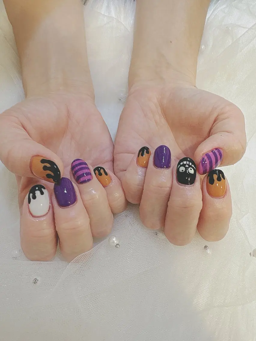 ネイル ハロウィン 村瀬 優のネイルデザイン