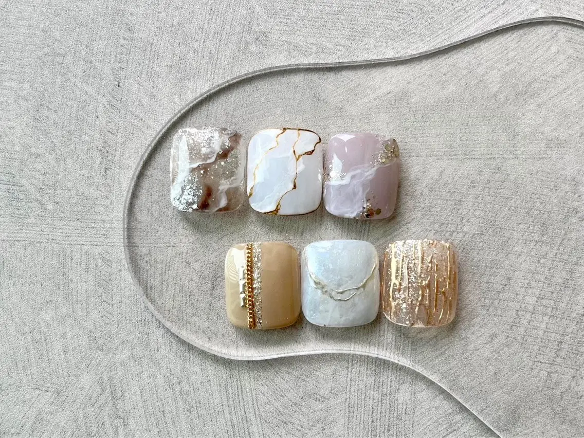 ネイル アートネイル フットネイル joieange浜元 心斎橋店Nail🦋のネイルデザイン