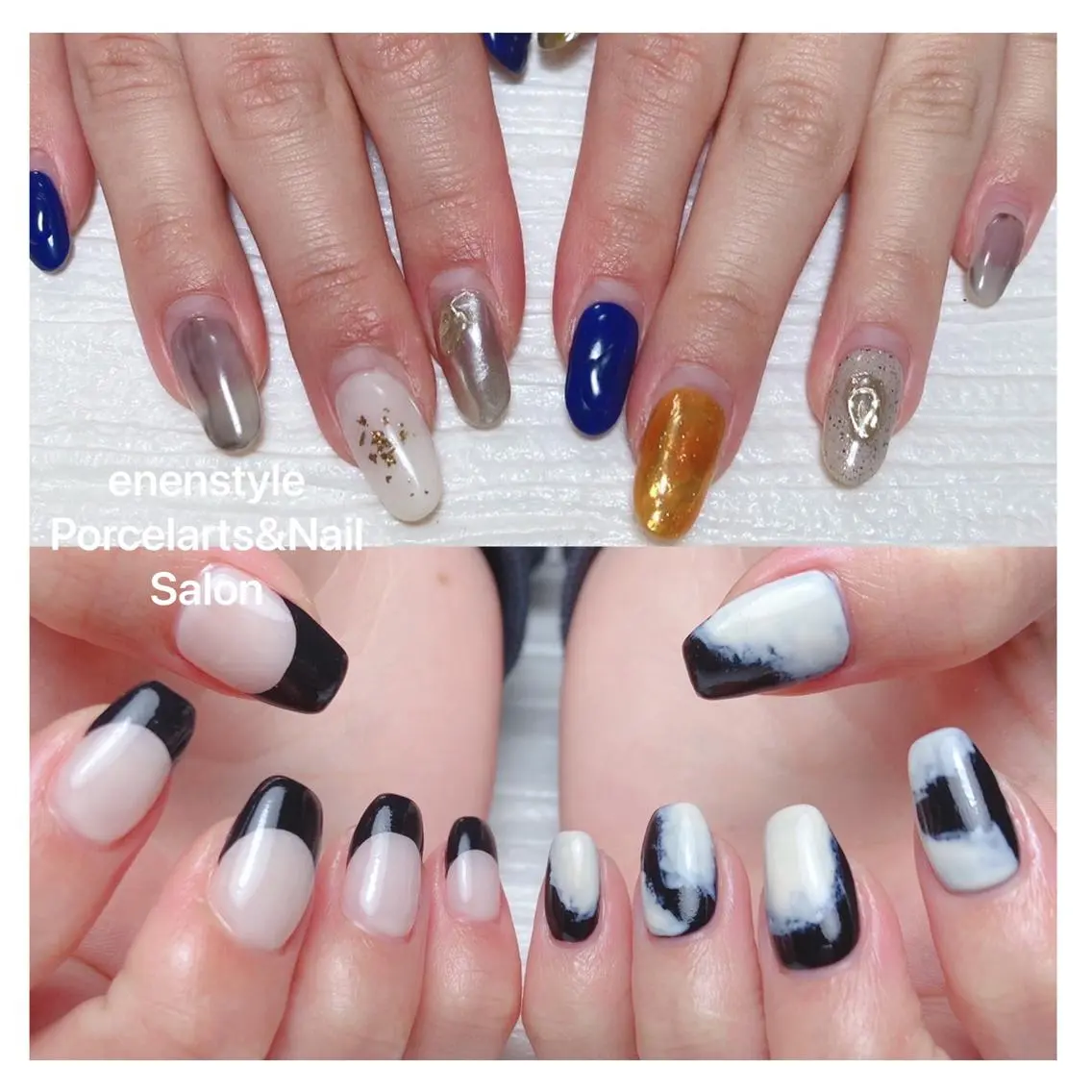 ミディアム ネイル 🐾enen style 🐾のネイルデザイン