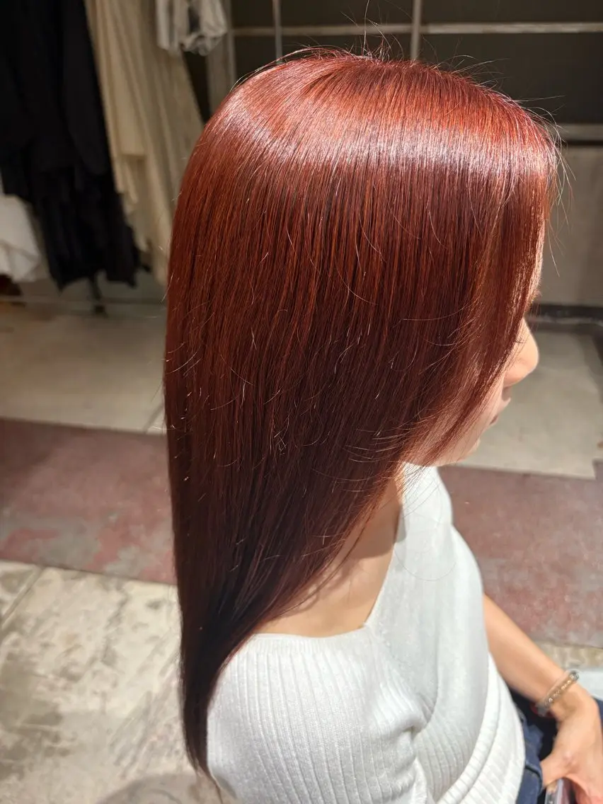 ロング カラー ブリーチ ヘアカラー 玉置七海✨ /透明感/髪質改善のヘアスタイル