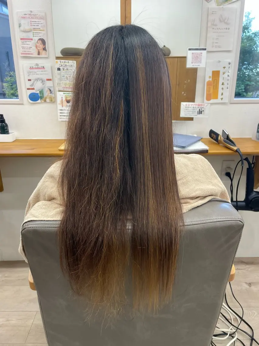 ロング 縮毛矯正 縣空/LE-PLA BEAU Anteのヘアスタイル