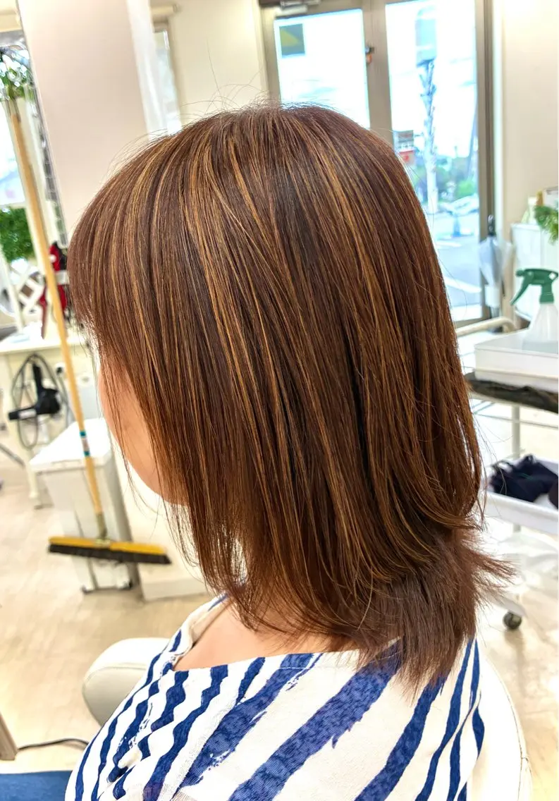 ミディアム カット ヘアカラー garden小山店 Yuka🌿のヘアスタイル