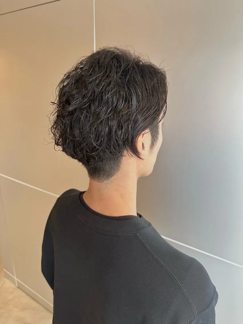 ミディアム パーマ メンズ ミディアムパーマ メンズパーマ 🔥メンズ特化 /パーマ&カット🌀のヘアスタイル