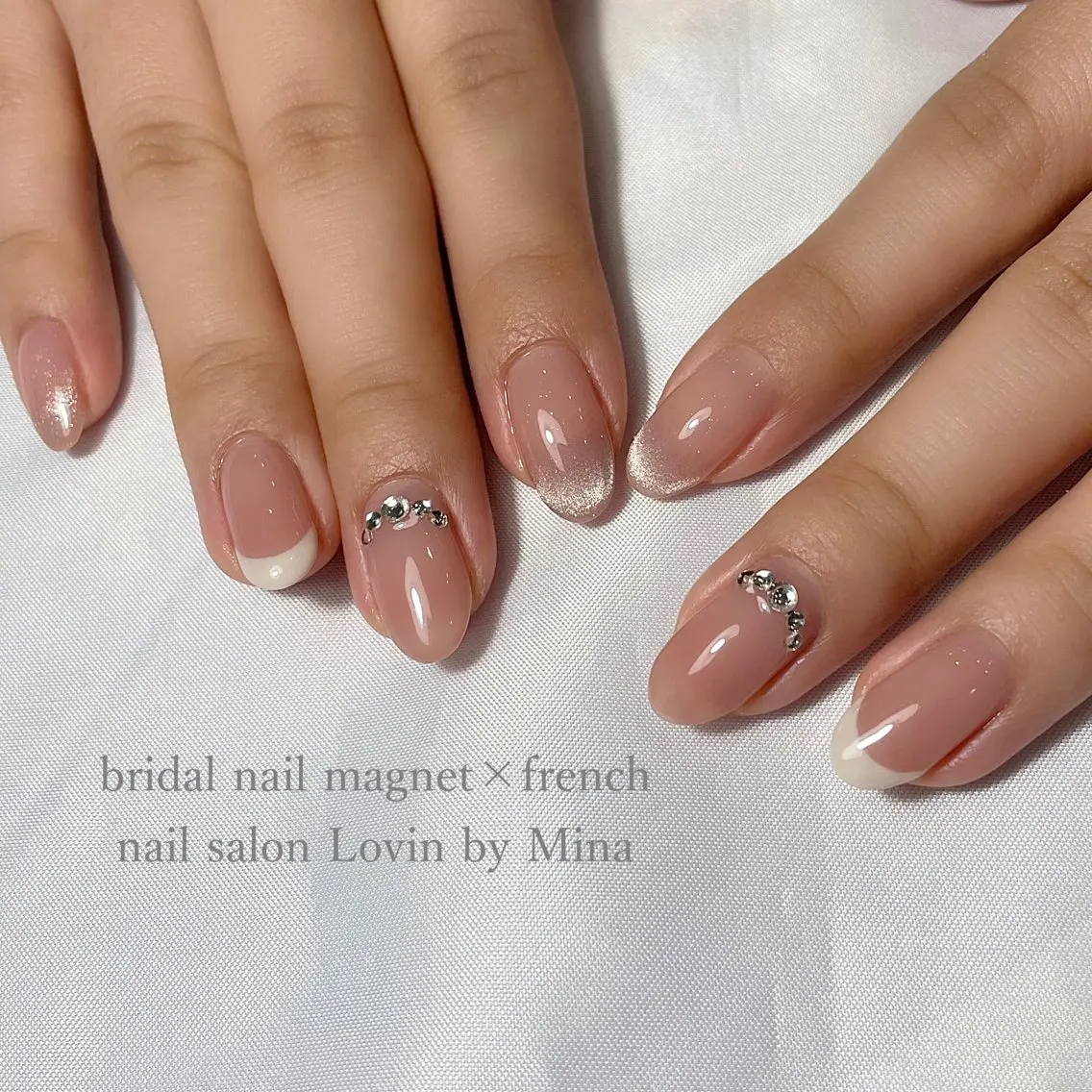 ネイル ジェルネイル マグネットネイル ニュアンスネイル オフィスネイル パラジェル k-two nailのネイルデザイン