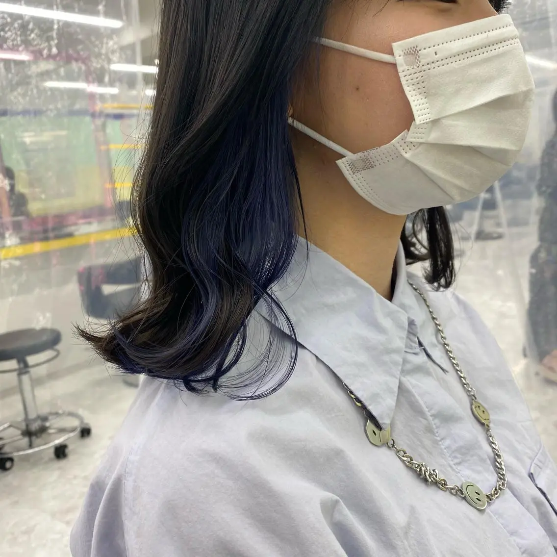 セミロング カラー ヘアアレンジ ヘアカラー トリートメント mai🍑暖色カラー /レイヤー💖のヘアスタイル