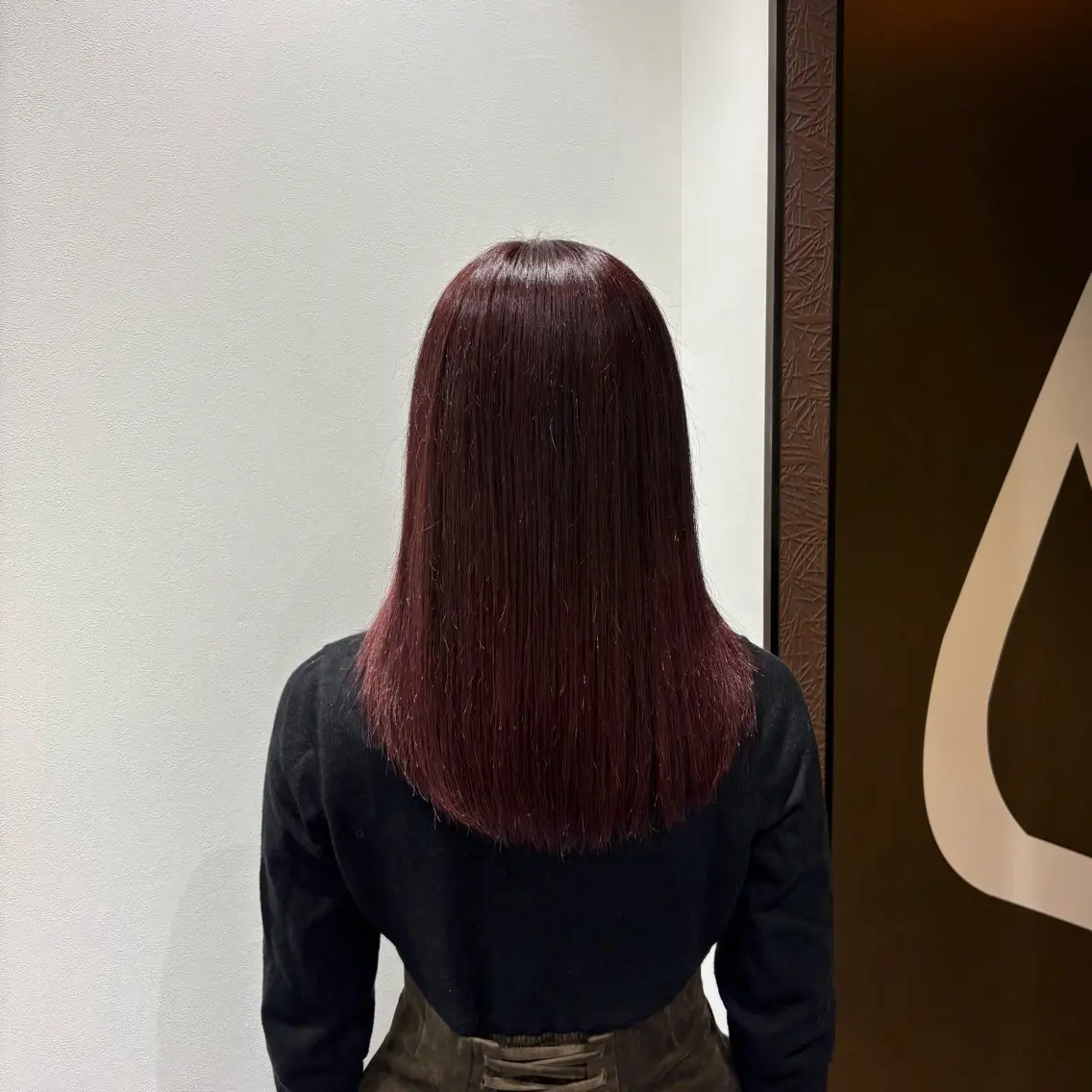 セミロング カラー ピンクカラー レッドカラー 🌸石間伏 愛理🌸のヘアスタイル