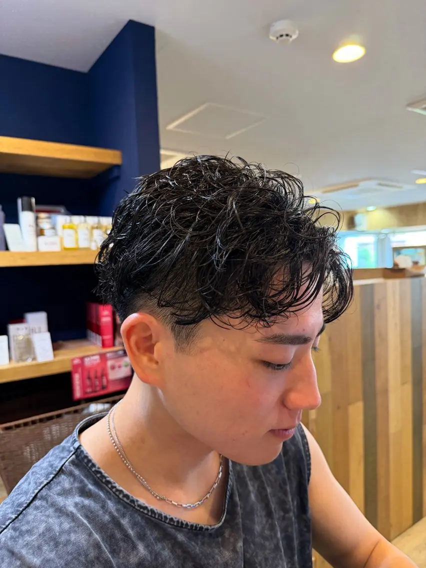 パーマ メンズ メンズパーマ カット パーマ 札幌メンズ特化美容師 T4ICHIのヘアスタイル