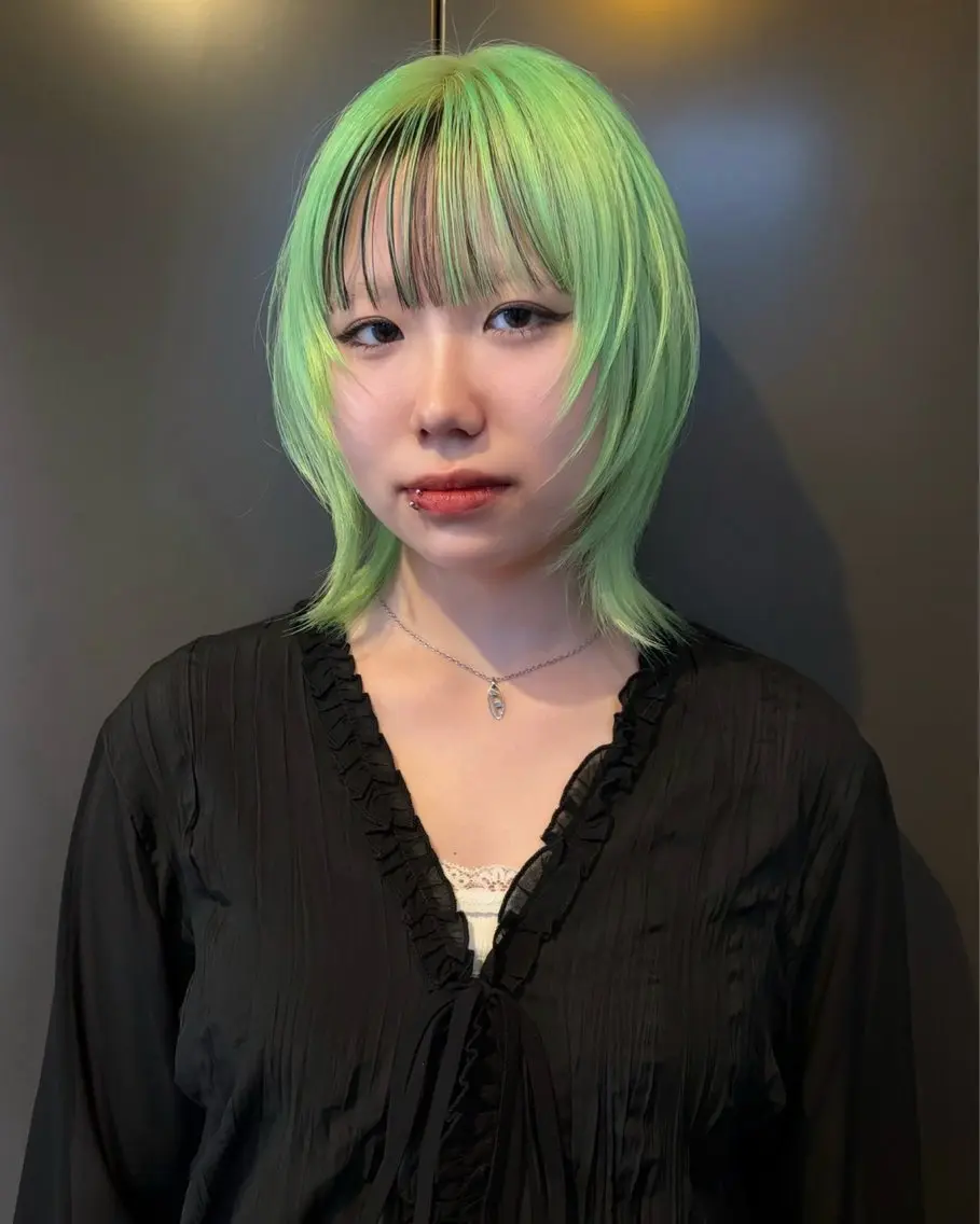 カラー ミント ミントグリーン iLe./nehus ./アマネのヘアスタイル