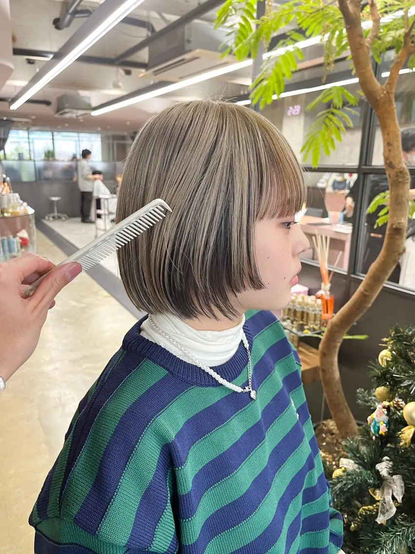 ミディアム カット ヘアカラー 中江 友哉のヘアスタイル
